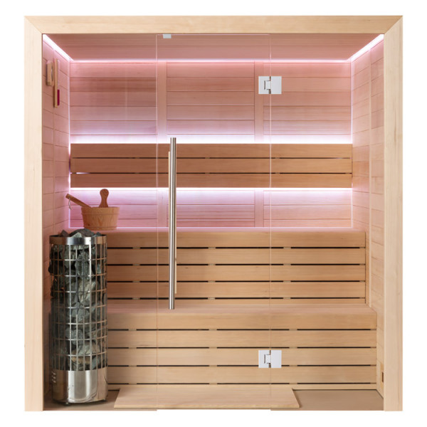 AWT Sauna E1614C Hemlock 160x150 6.8kW Cilindro