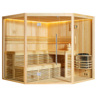 Sauna-Eimer Aus Roter Zeder, 6 Liter Mit Schöpflöffel, Inkl. Saunahut & Sitzpolster - Holz-Kübel Mit Kunststoffeinsatz, Für Sauna Und Spa