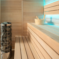 Vorschau: AWT Sauna E1614C Hemlock Vorschau: AWT Sauna E1614C Hemlock 160x150 6.8kW Cilindro