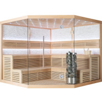 AWT Sauna E1101 XL AWT Sauna E1101 XL Hemlock 250x250 9kW Cilindro