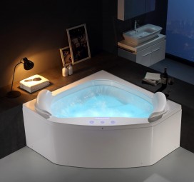 Whirlpool ANAQ M-1503 150x150 cm mit Corian Wannenrand