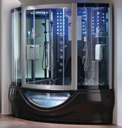Dampfdusche mit Whirlpool Wellgems WG-U6810 160x160 Anthrazit