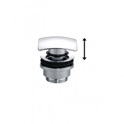 AVENARIUS Design-Schaftventil eckig; DN 32, mit Verschluÿ, Serie Univ. 9004204010