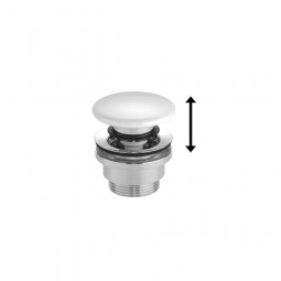 AVENARIUS Design-Schaftventil rund; DN 32, mit Verschluÿ weiÿ, Serie Univ. 9004206030