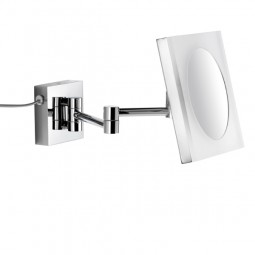 AVENARIUS Kosmetikspiegel Wand Kabel; eckig, LED, 5-fach, 2-armig, Serie Kosm. 9505105010