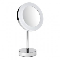 AVENARIUS Kosmetikspiegel Stand Akku; rund, LED, 5-fach, Serie Kosm. 9505111010