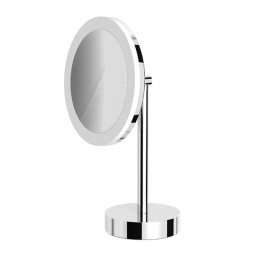 AVENARIUS Kosmetikspiegel Wand+Stand Akku, rund, LED, 5-fach, Serie Kosm. 9505115010