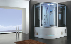 Dampfdusche mit Whirlpool A2213 180x130 cm