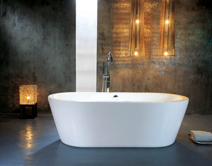 Design Freistehende Badewanne Rom Wanne freistehend 1800 x 900 x 600 mm 