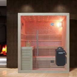 Sauna AWT B1102A Pappelholz/220x200/9kW EOS BiO-Thermat
