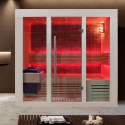 Sauna AWT B1216B Pappelholz/180x120/9kW EOS BiO-Thermat