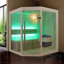 Sauna AWT B1219A Pappelholz/160x160/9kW EOS BiO-Thermat