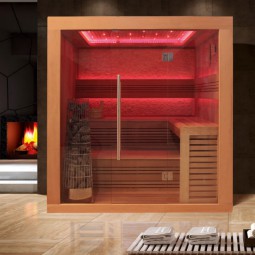 Sauna AWT E1241C rote Zeder/180x170/9kW Kivi