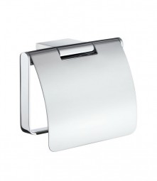 Smedbo AIR Toilettenpapierhalter mit Deckel AK3414 Verchromt Glänzend