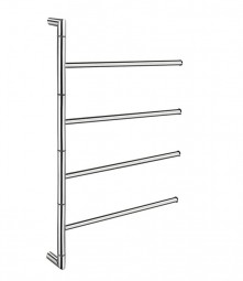 Smedbo OUTLINE LITE Schwenkbare Handtuchestange FK634 Verchromt Glnzend