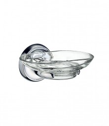 Smedbo VILLA Seifenschalenhalter mit klarem Glas K242 Verchromt Glnzend