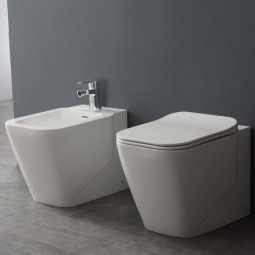 StoneArt WC Stand-WC TMS-601P Weisss 56x36cm matt und glaenzend