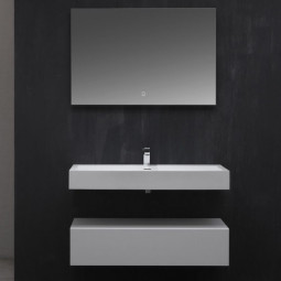 Badm?bel StoneArt LP4510 SET Weisss 100x48cm matt oder glaenzend