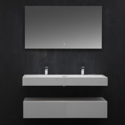 Badm?bel StoneArt LP4508 SET Weisss 80x48cm glaenzend oder matt