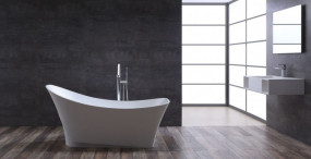 Badewanne freistehend StoneArt BS-501 Weisss 165x84 matt