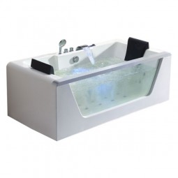 Eago Whirlpool AM196S 180x90 silber