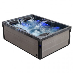 AWT Whirlpool Aussenwhirlpool IN-405 eco CloudyBlack 220x160 grau