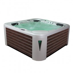 Aussenwhirlpool AWT IN-594 premium WhitePearlescent 215x215 braun