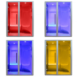 Sauna AWT S200B alu 146x131 rechts