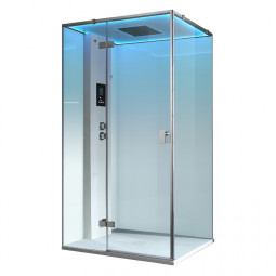 AWT Dampfdusche LD207F15 weiss 120x90 links