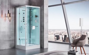 Dampfdusche Wellgems WG-U691 95x95x223 cm Silber